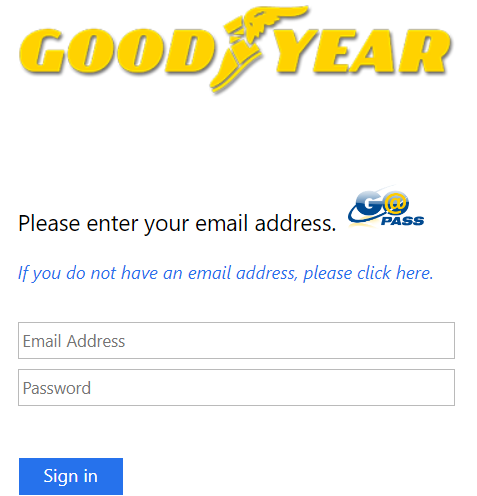 Goodyear Self Service login